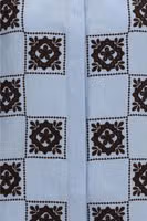 Blue Linen Pattern Shirt 3
