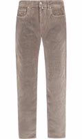 Brown Cotton Casual Pants 1