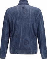 Blue Silk Turtleneck 2