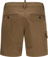 Brown Cotton Bermuda Shorts 2