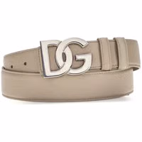 Beige Calf Leather Bos Taurus Regular Belt 1