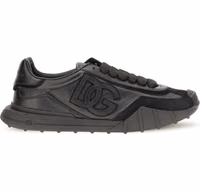 Black Calf Leather Bos Taurus Athletic Sneakers 1