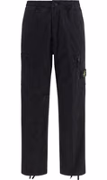 Black Cotton Cargo Pants 1