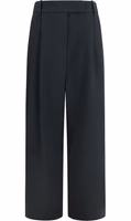 Black Silk Casual Pants 1
