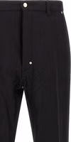 Black Cotton Casual Pants 3