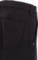 Black Cotton Casual Pants 4