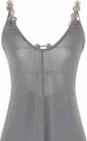 Silver Polyamide Long Dress 3
