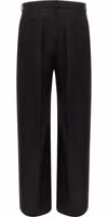 Black Ramie Casual Pants 2