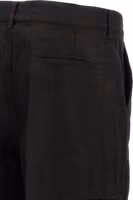 Black Ramie Casual Pants 4