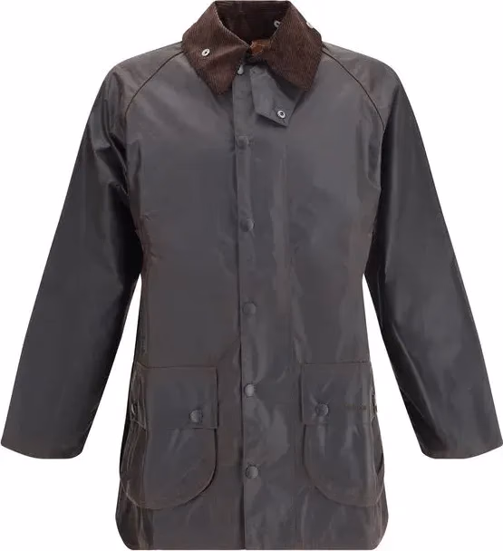 Black Cotton Full-Length Jacket