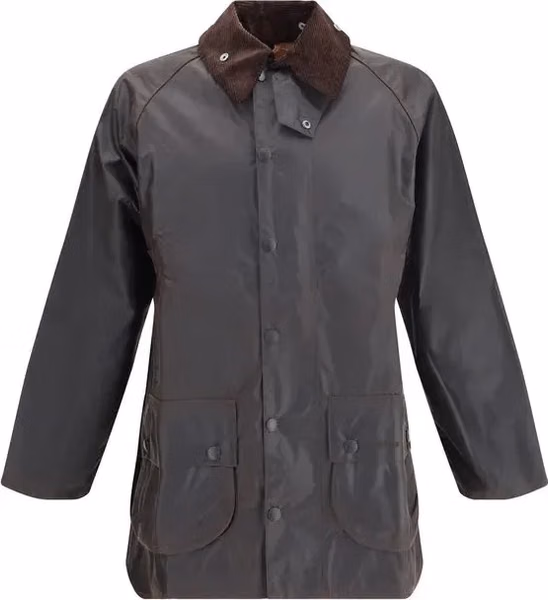Black Cotton Full-Length Jacket