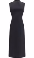 Black Wool Oves Aries Casual Dress 1