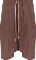 Brown Cotton Bermuda Shorts 1