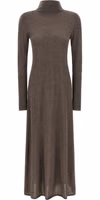 Beige Wool Long Dress 1