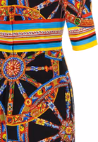 Multicolor Silk Midi Dress 4
