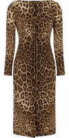 Brown Viscose Midi Dress 2
