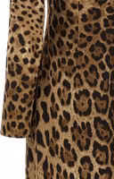 Brown Viscose Midi Dress 4