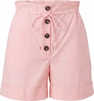 Pink Cotton Women Shorts 1