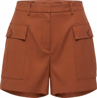 Brown Viscose Women Shorts 1