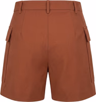 Brown Viscose Women Shorts 2