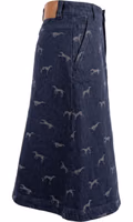 Blue Cotton Women Skirt 2