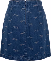 Blue Cotton Women Skirt 3