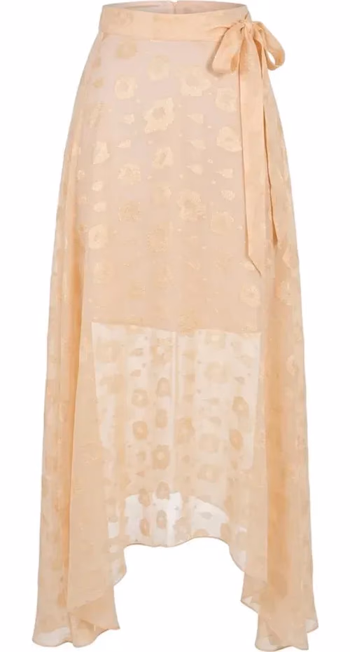 Beige Polyester Womens Skirt