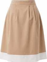 Beige Cotton Women Skirt 3