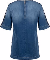 Blue Cotton Women Shirt 3