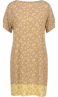 Beige Viscose Women Dress 1
