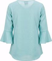 Light Blue Cotton Women Shirt 3