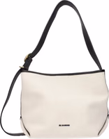 Beige Fabric Crossbody Bag 1