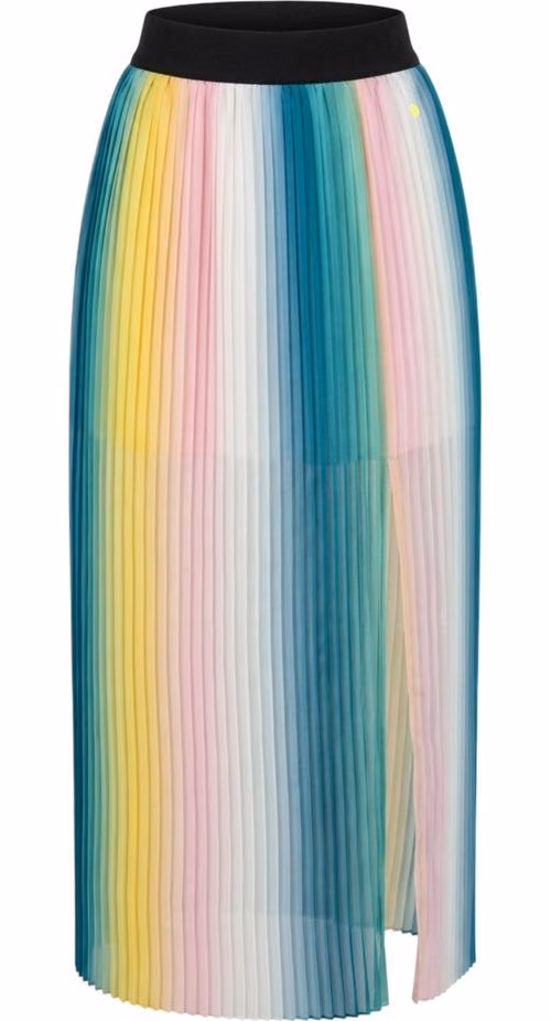 Pink Polyester Women Skirt