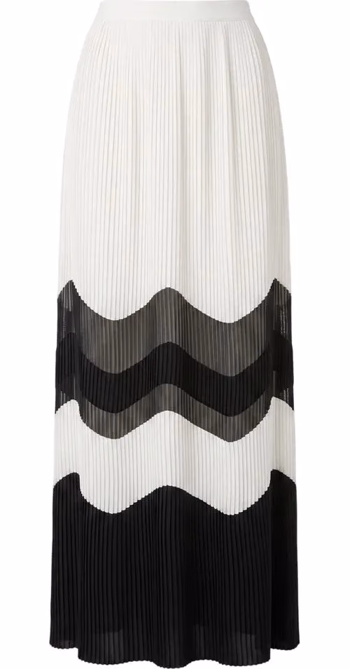 White Polyester Women Skirt