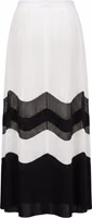 White Polyester Women Skirt 3