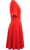 Red Poliestere Women Dress 2