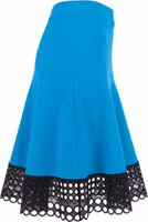 Blue Acetate Women Skirt 2