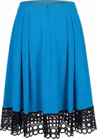 Blue Acetate Women Skirt 3