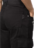 Black Cotton Cargo Pants 4