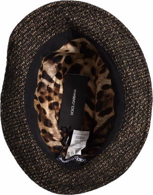 Gray Melange Blended Textured Tweed Capello Hat