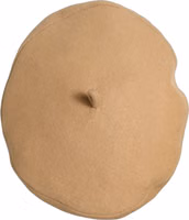Beige Wool French Style Beret Capello Hat 4