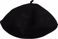 Black Wool French Style Beret Capello Hat 3
