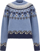 Blue Virgin Wool Cardigan 1