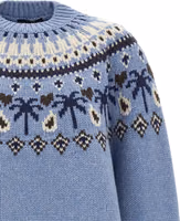 Blue Virgin Wool Cardigan 3