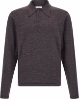 Brown Wool Polo Shirt 1
