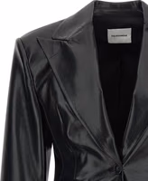 Black Polyester Blazer 3