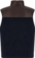 Blue Wool Sleeveless Jacket 2