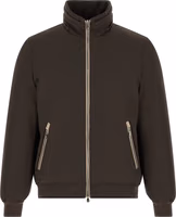 Brown Polyamide Full-Length Jacket 2