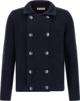 Blue Cashmere Cardigan 1