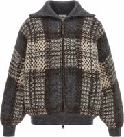 Gray Fabric Cardigan 1